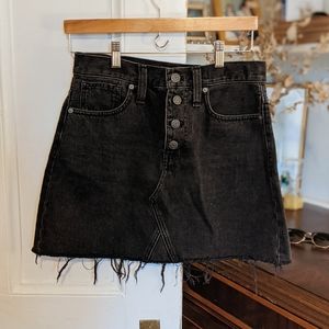Madewell Rigid Denim A Line Skirt